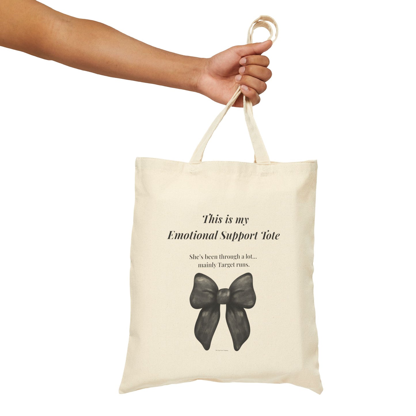 “This Is My Emotional Support Tote” – Funny Target Run Canvas Bag | Cozy Everyday Tote