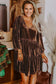Chicory Coffee Velvet Mini Dress