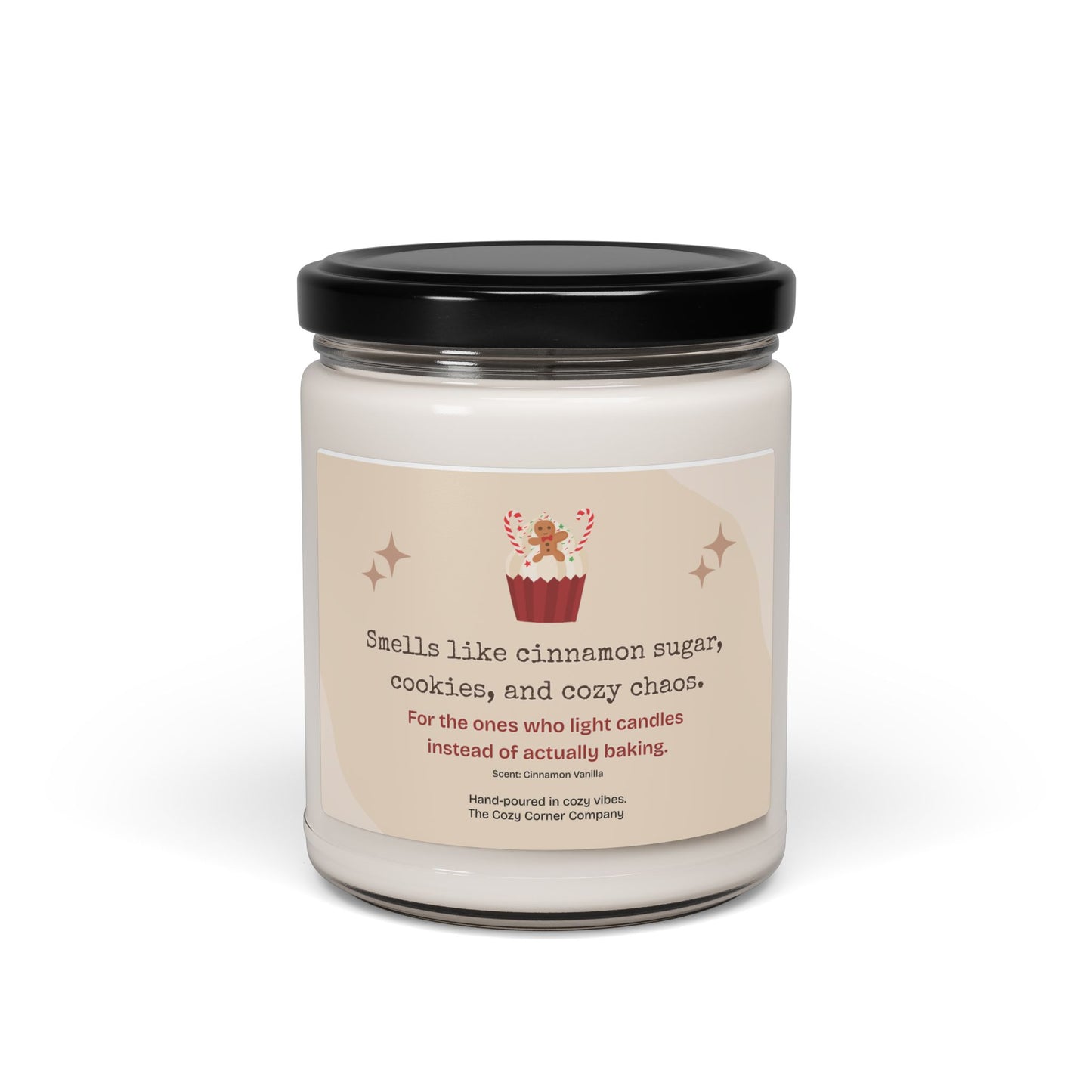 Smells Like Cinnamon Sugar, Cookies & Cozy Chaos — Cozy 9oz Candle