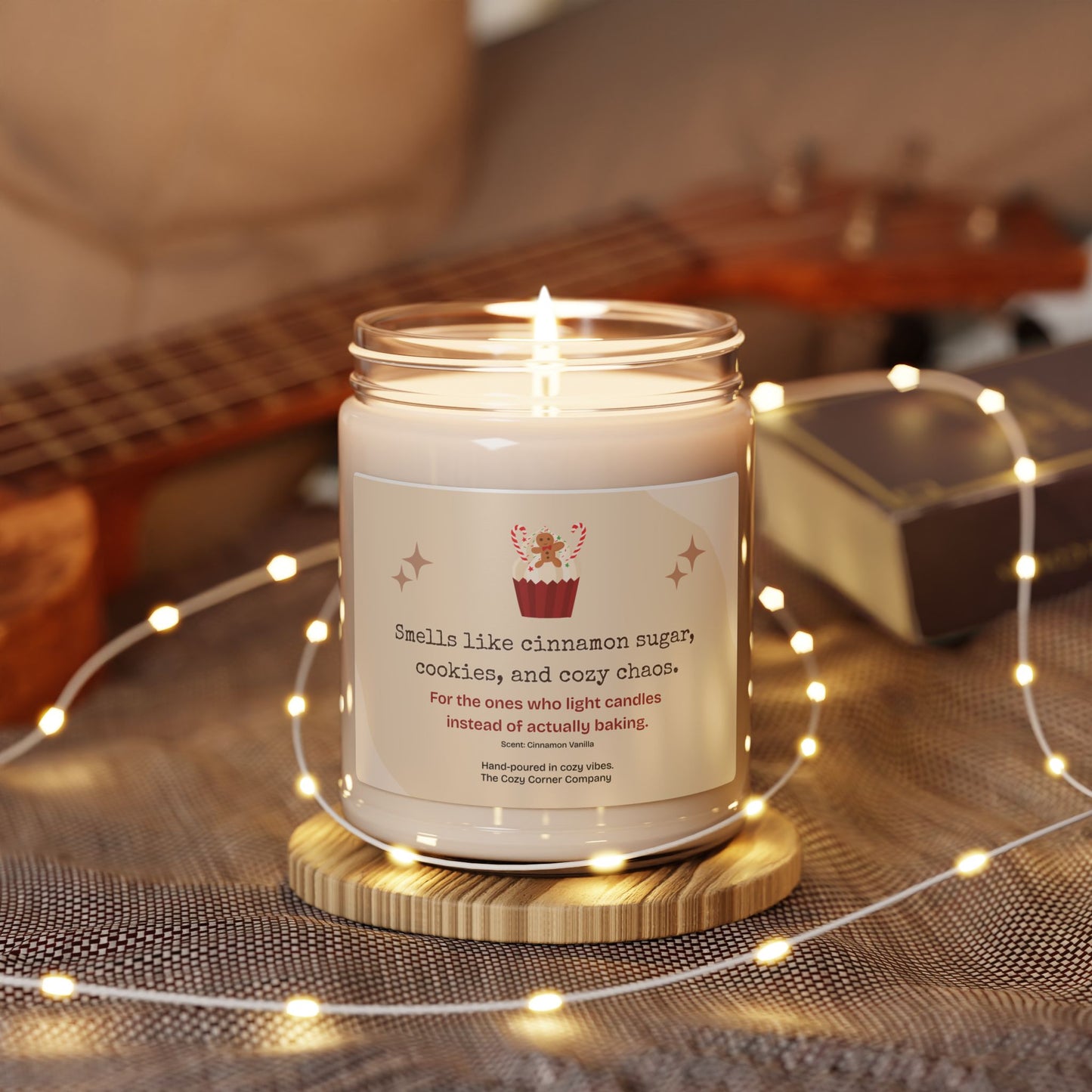 Smells Like Cinnamon Sugar, Cookies & Cozy Chaos — Cozy 9oz Candle