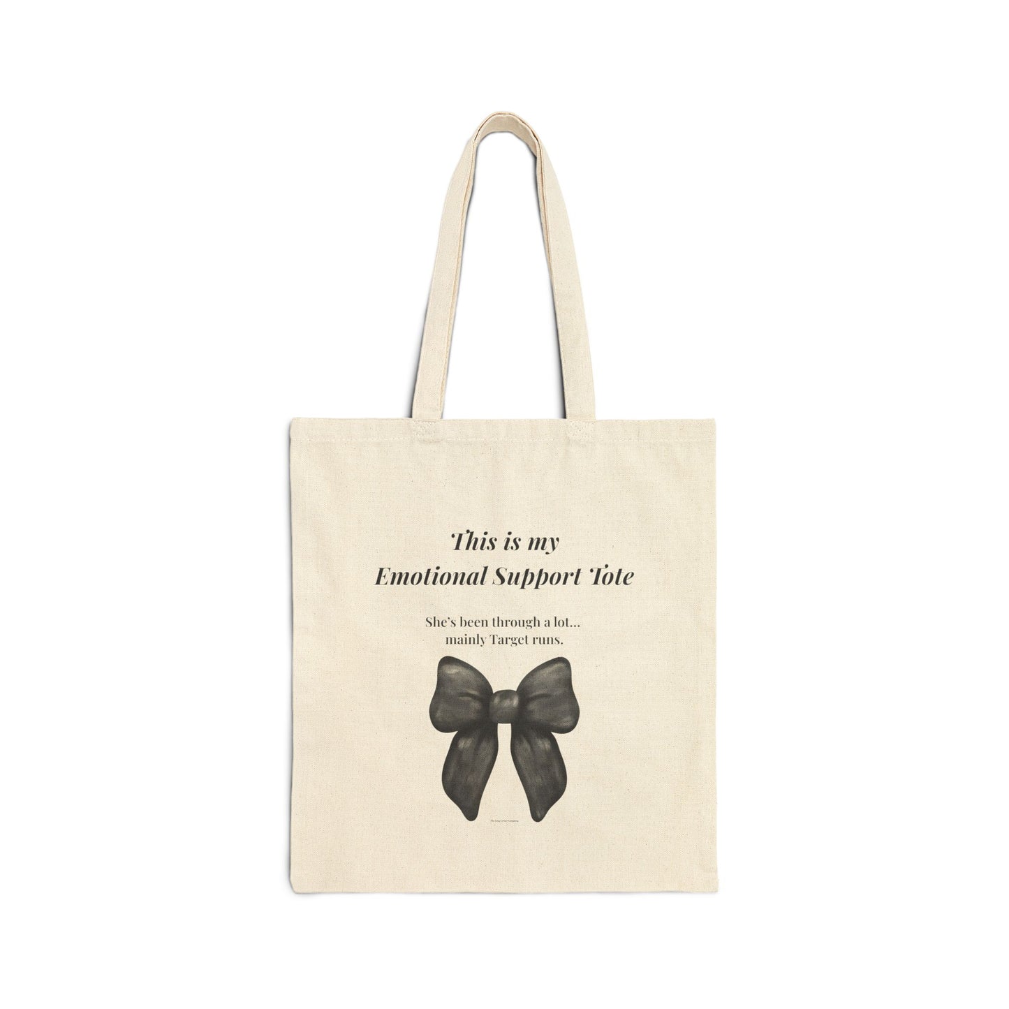 “This Is My Emotional Support Tote” – Funny Target Run Canvas Bag | Cozy Everyday Tote