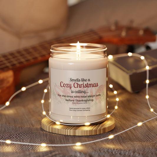 Smells Like a Cozy Christmas Is Calling — 9oz Cozy Candle
