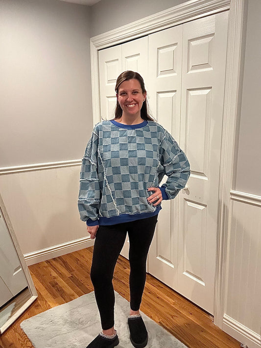 The Cozy Check Pullover