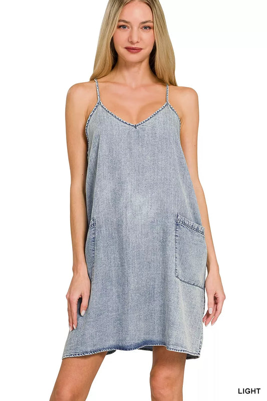 Coastline Easy Denim Mini Dress | Spring Break Cozy The Cozy Corner Company Coastline Easy Denim Mini Dress | Spring Break Cozy The Cozy Corner Company