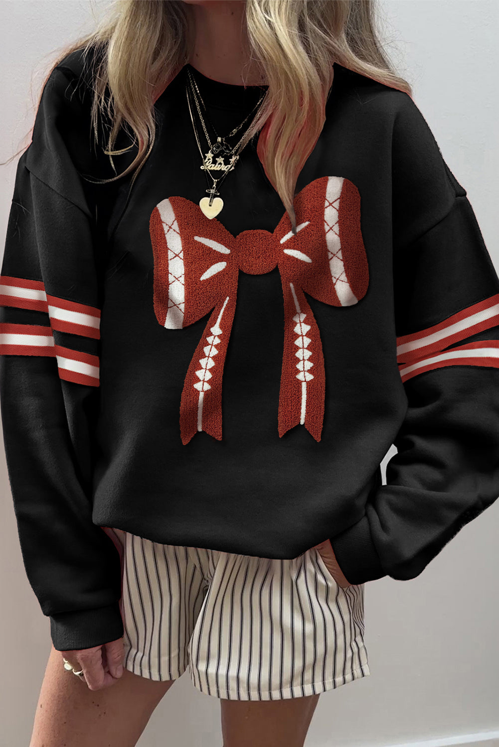 Game Day Bow Sweatshirt