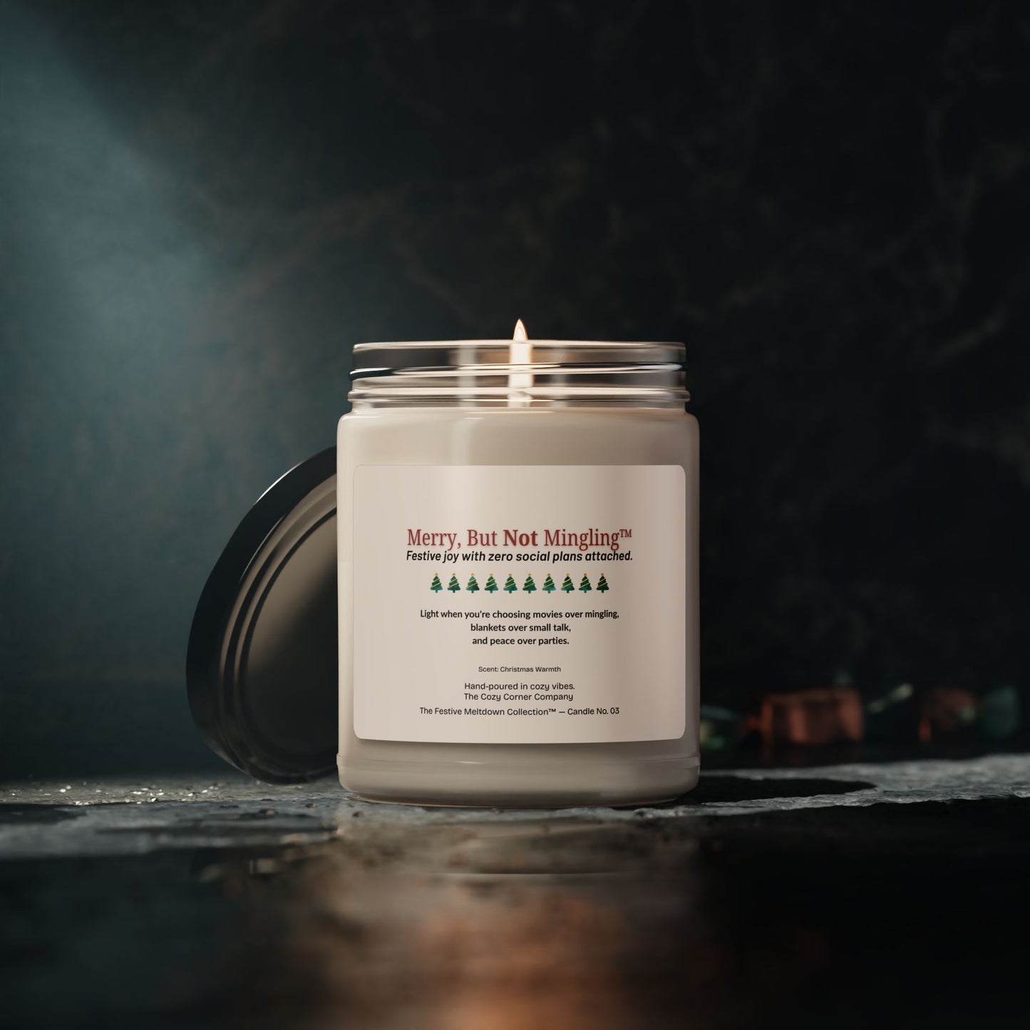 Merry, But Not Mingling™ - Festive Soy Candle (Christmas Warmth)