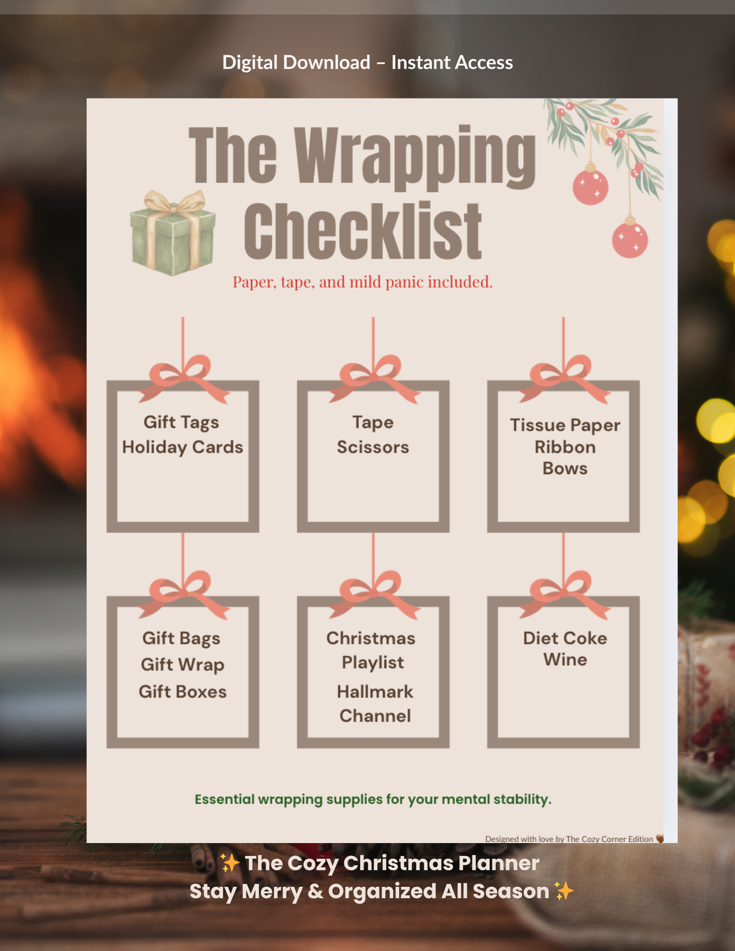 The Cozy Christmas Planner (Digital Download)