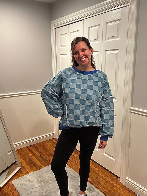 The Cozy Check Pullover