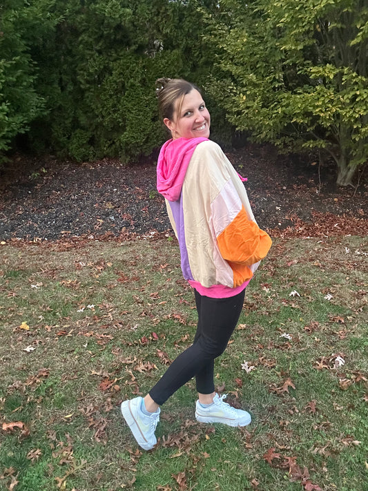 The Colorblock Glow Hoodie