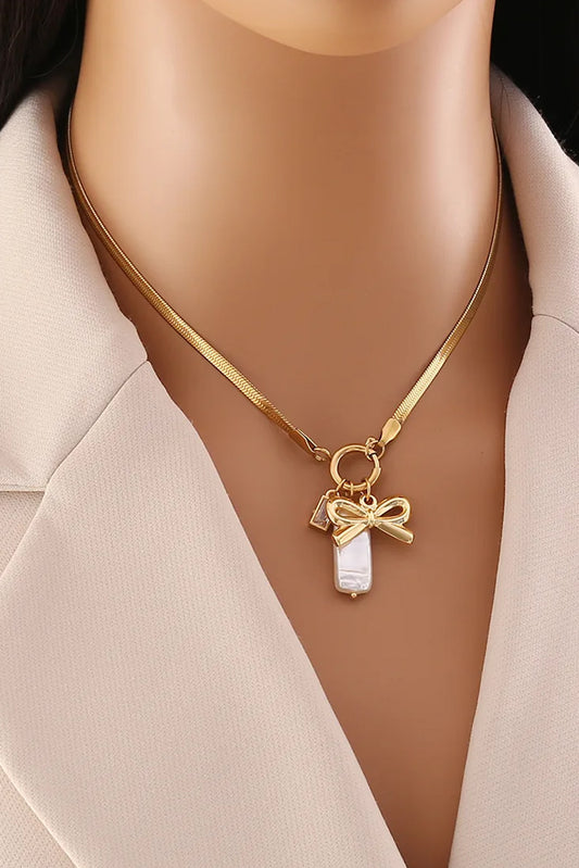 Tied in Gold Necklace